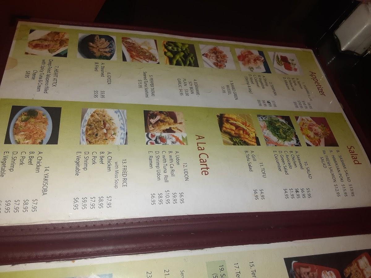 Menu at Bento Express restaurant, Bakersfield