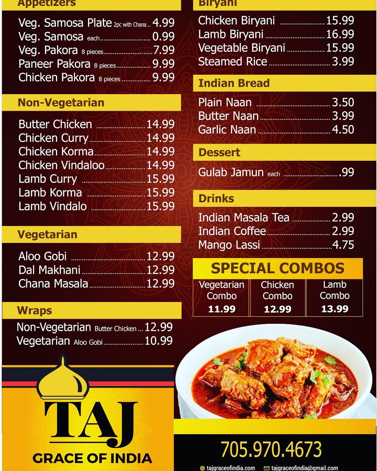 menu-at-taj-grace-of-india-food-trailer-restaurant-collingwood