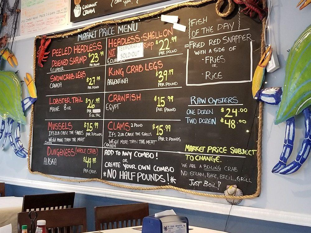Menu at J Crab House restaurant, Kissimmee