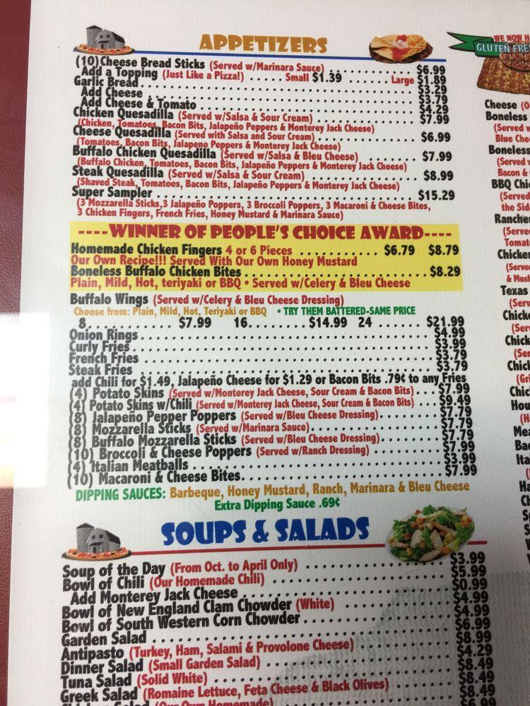 Menu at HideAWay Pizza pizzeria, Mendon