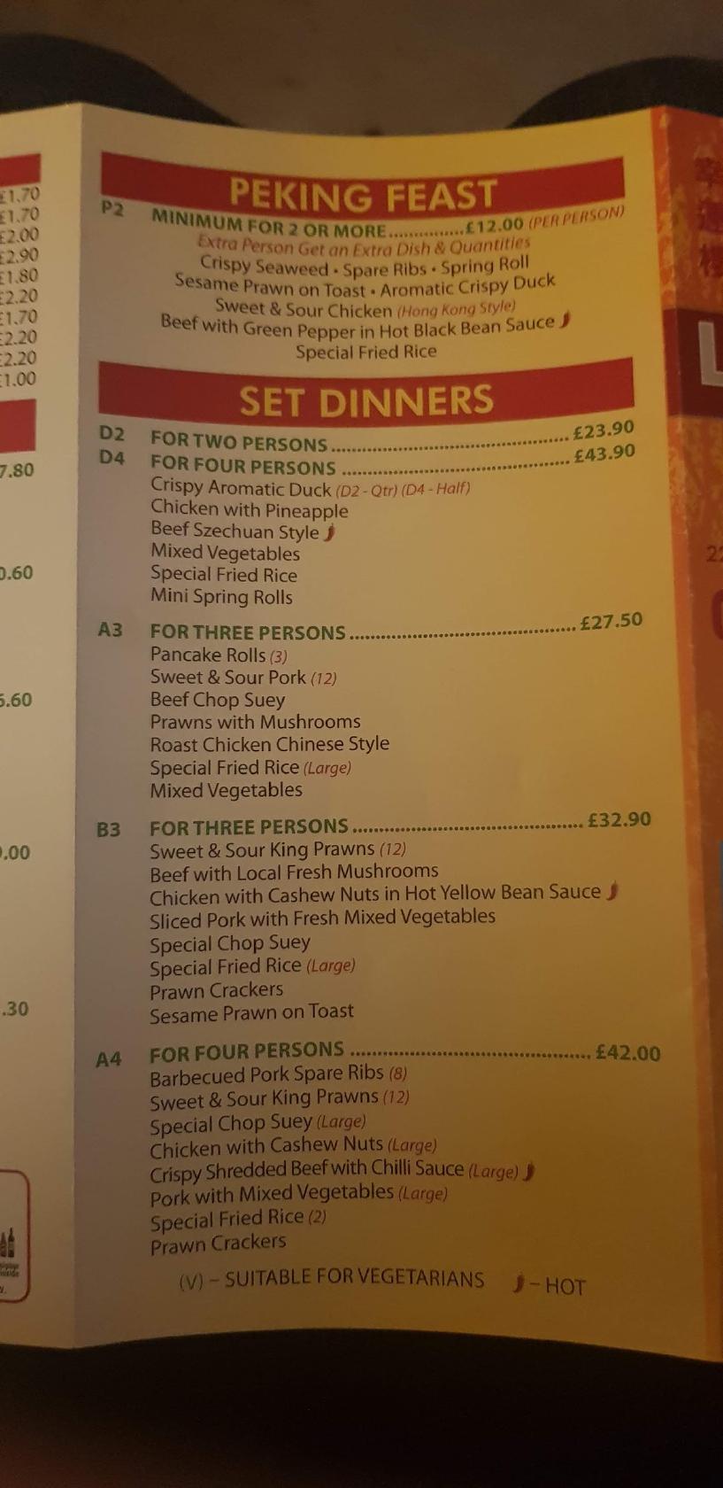Menu at Lucky House fast food, Uckfield