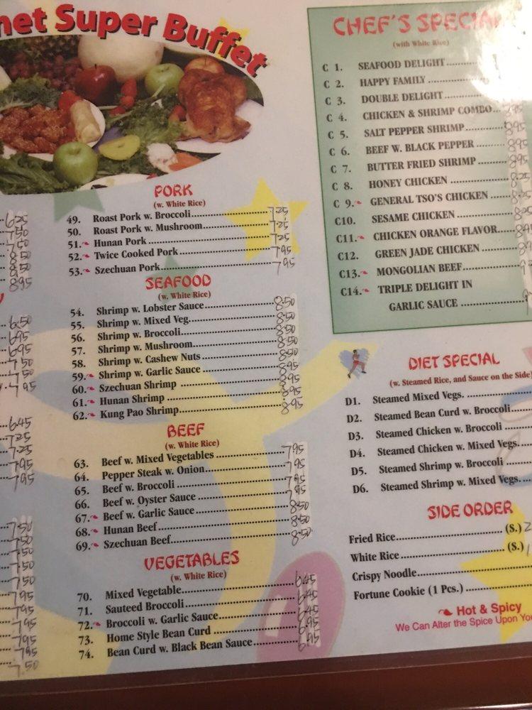 Menu at East Gourmet Restaurant, McAlester