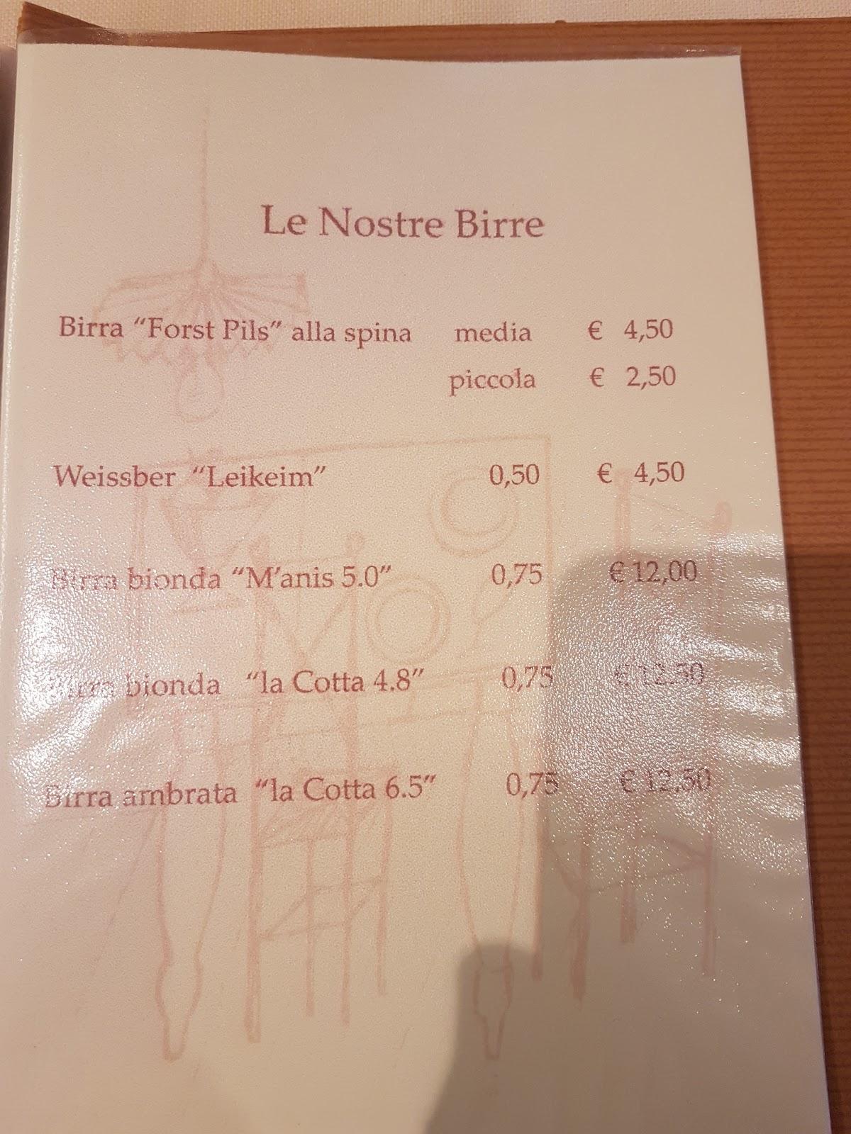 Menu Da La Serenit Ristorante Valeggio Sul Mincio