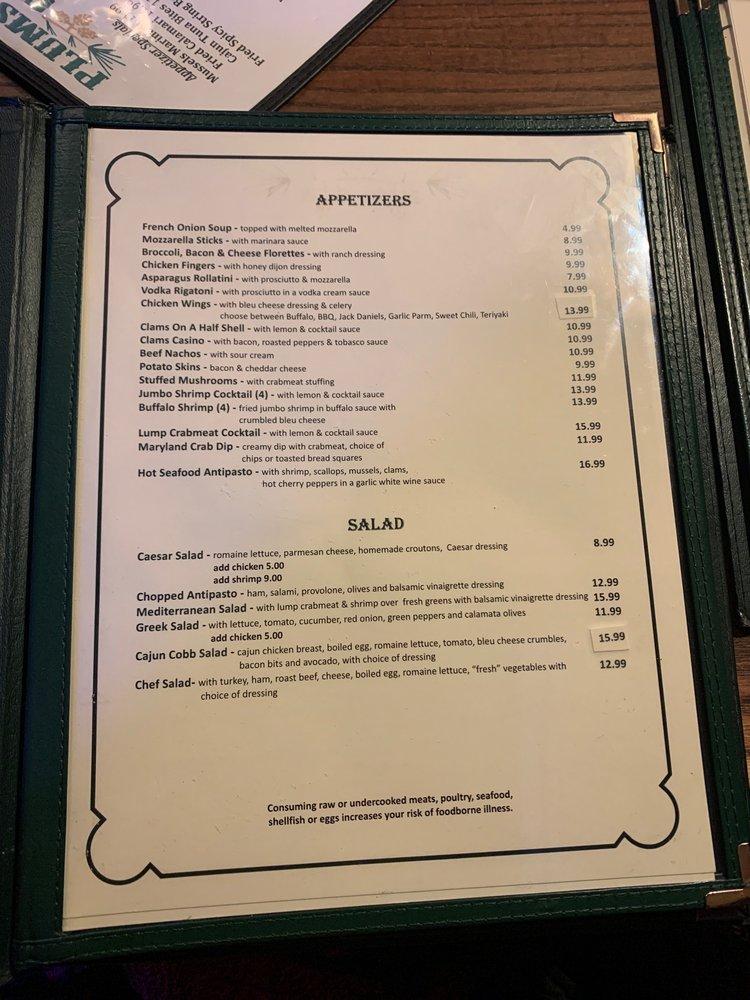 Menu at Plumsted Grill pub & bar, Plumsted Township