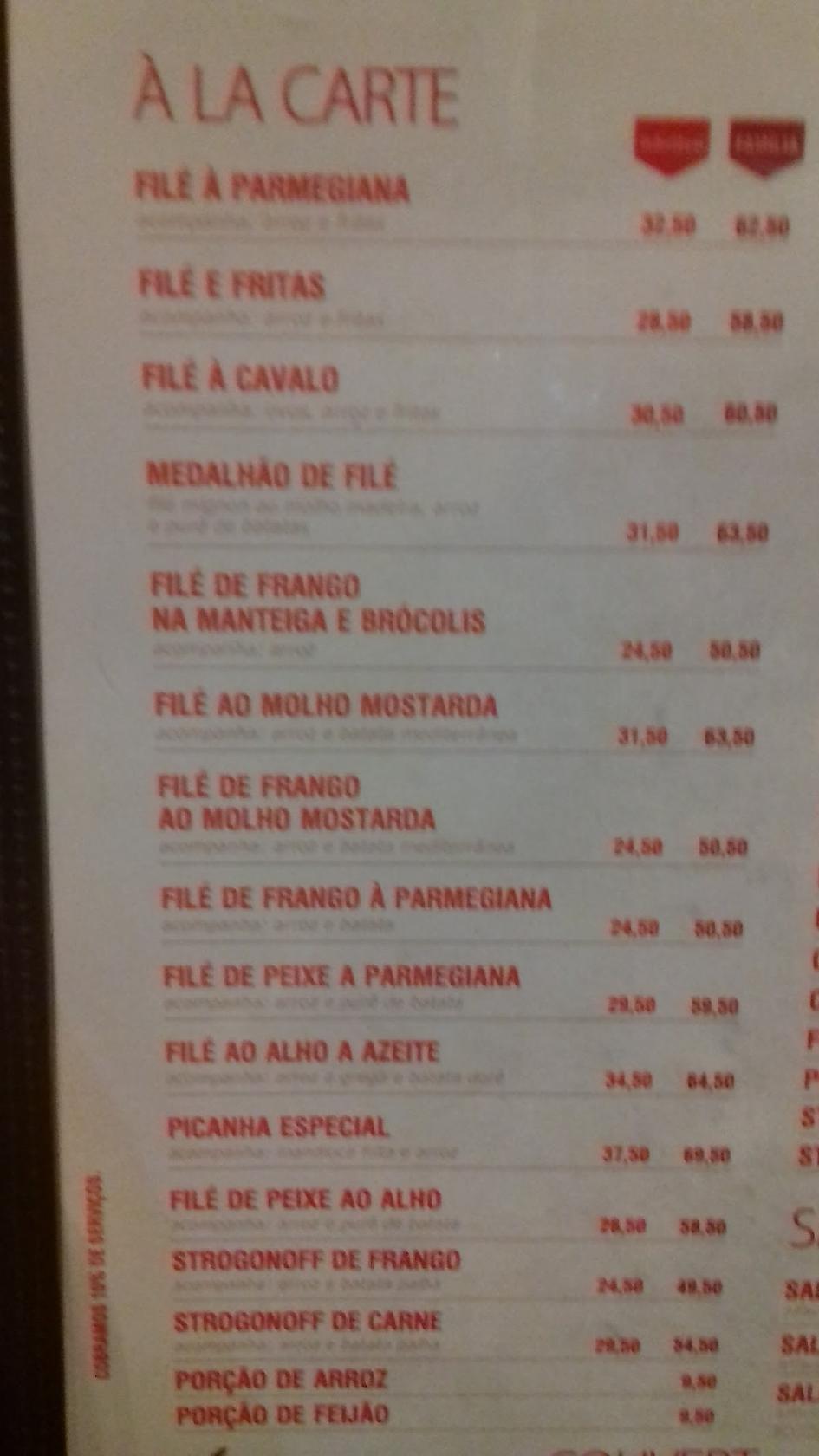 Varanda Pizzaria cardápio