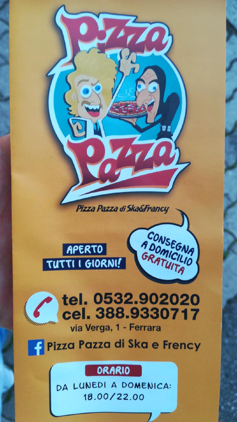 Pizza Pazza restaurant, Ferrara - Restaurant reviews