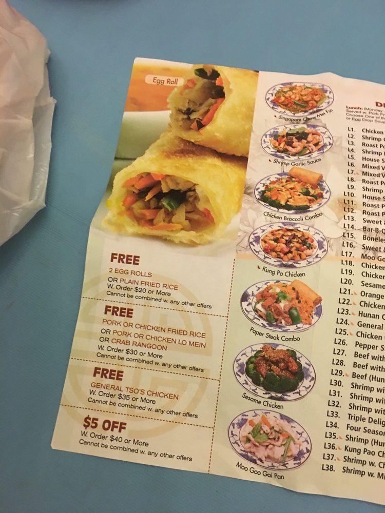 Menu at Tops China Restaurant, Richmond, Forest Hill Ave