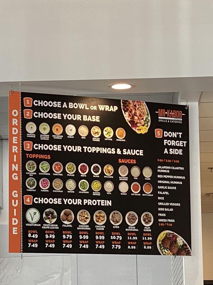 Menu at Mr Kabob Xpress Grille & Catering Livonia restaurant, Livonia