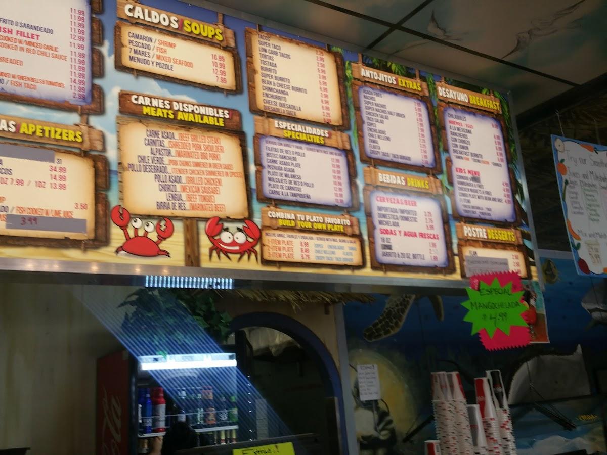 Menu At Taqueria La Playa Restaurant Manteca