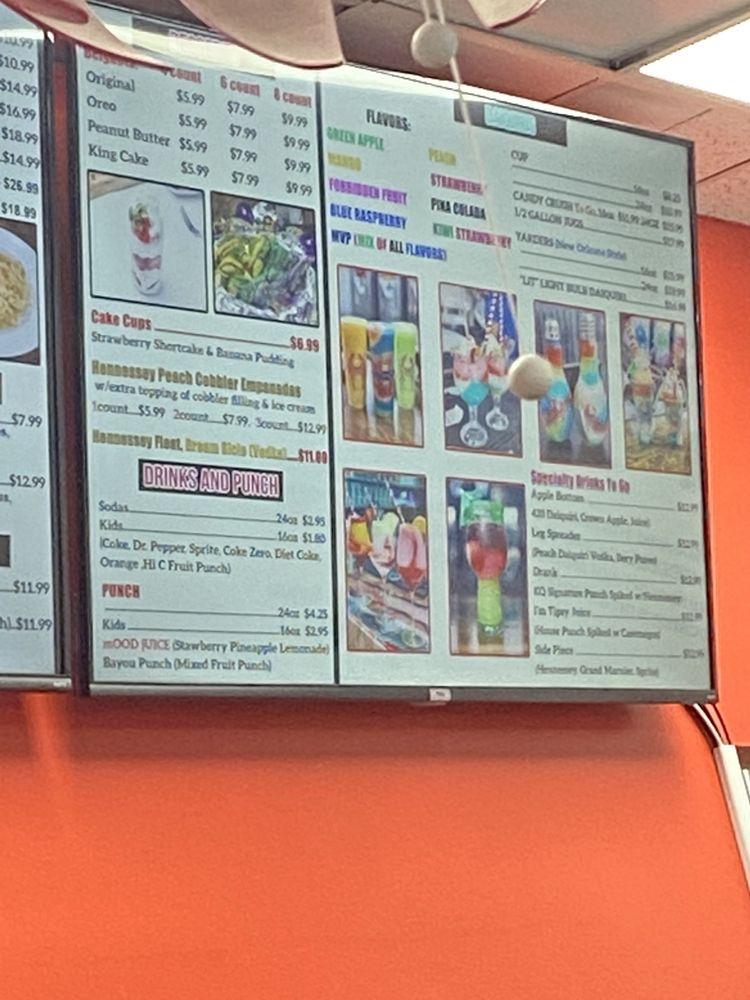 Menu at Krab Queenz restaurant, Inglewood