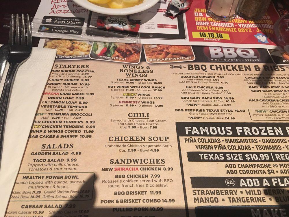 Меню Dallas BBQ, НьюЙорк, 180 Livingston St