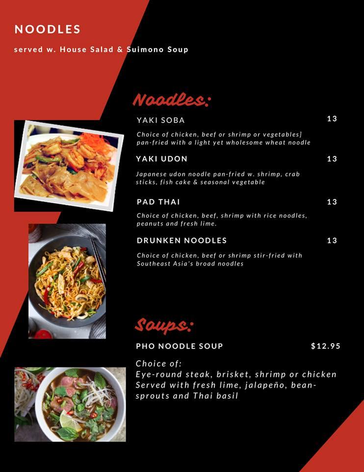 Menu At Kabuto Sushi, Hibachi & Lounge Restaurant, East Norriton 