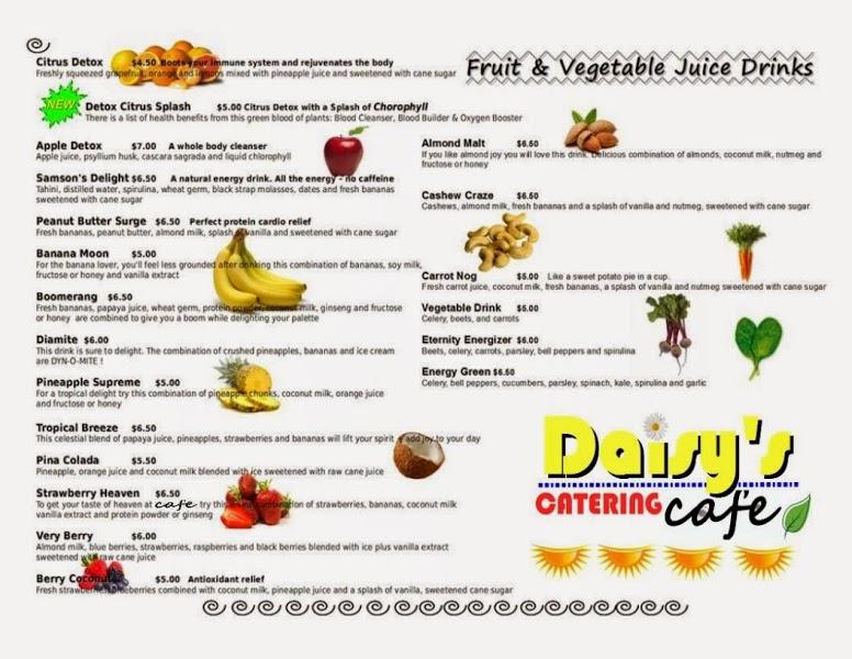 Menu at Daisy's Catering Cafe, South Holland, 253 W 162nd St