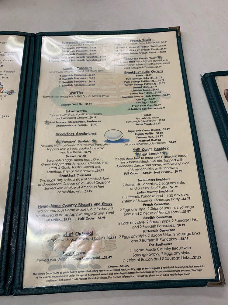 Menu At Johnny Pamcakes Restaurant, Rockford, E State St