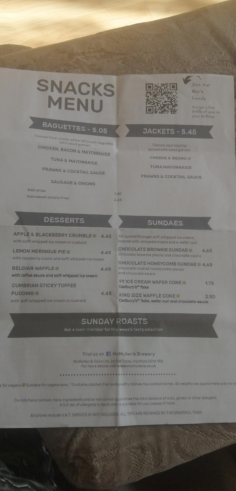 menu-at-the-chieftain-pub-bar-welwyn-garden-city