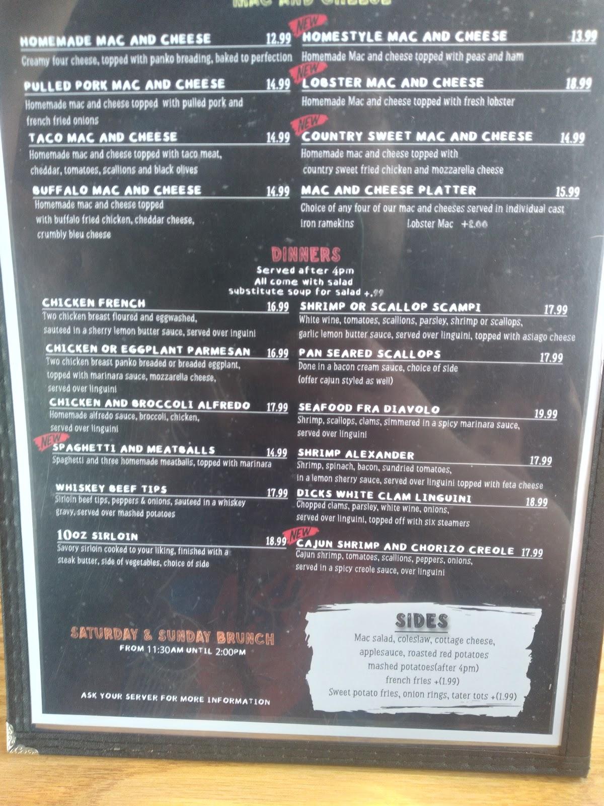 Menu at Mugsy’s Family Restaurant, Bloomfield