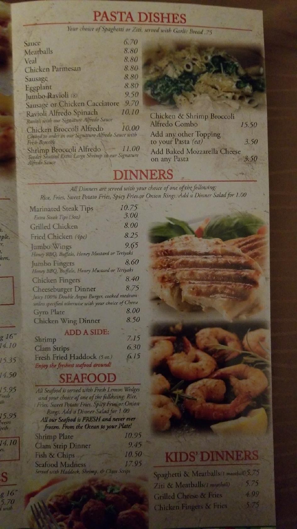 Menu at Randolph Cafe, Randolph
