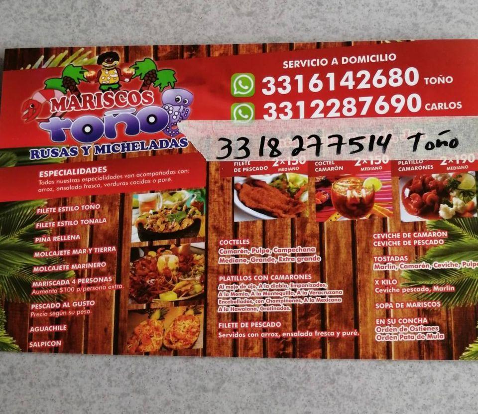 Restaurante Mariscos TOÑO, Tonalá, Guadalajara-Zapotlanejo - Opiniones del  restaurante