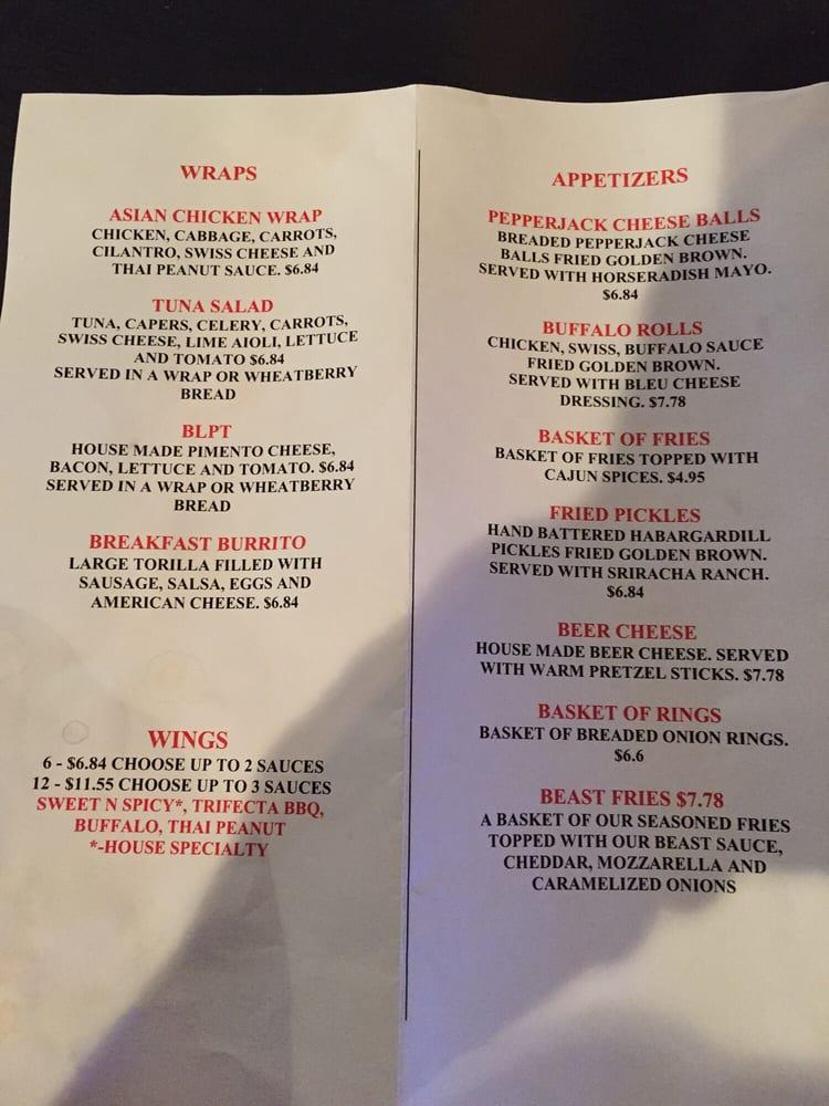 Menu at Diamond Station pub & bar, Louisville