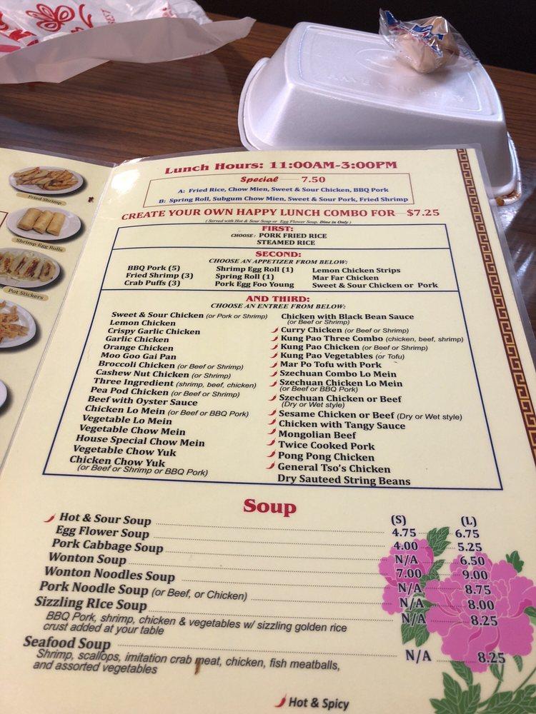 Menu at Happy Family Restaurant, Battle Ground