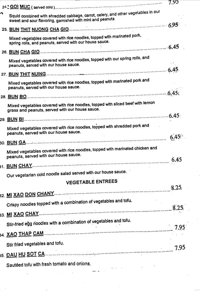Menu at Oriental King Restaurant, Kokomo, 909 Belvedere Dr