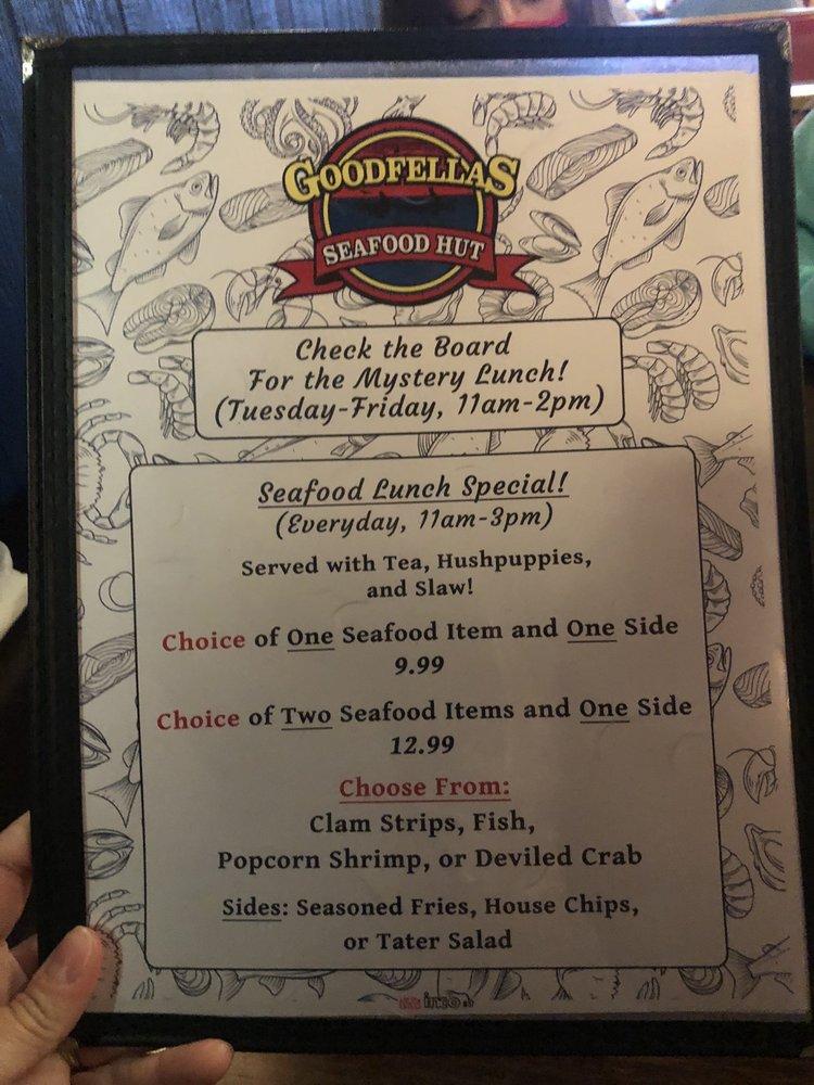 Menu at Good Fellas Seafood Hut & Bar, North Myrtle Beach