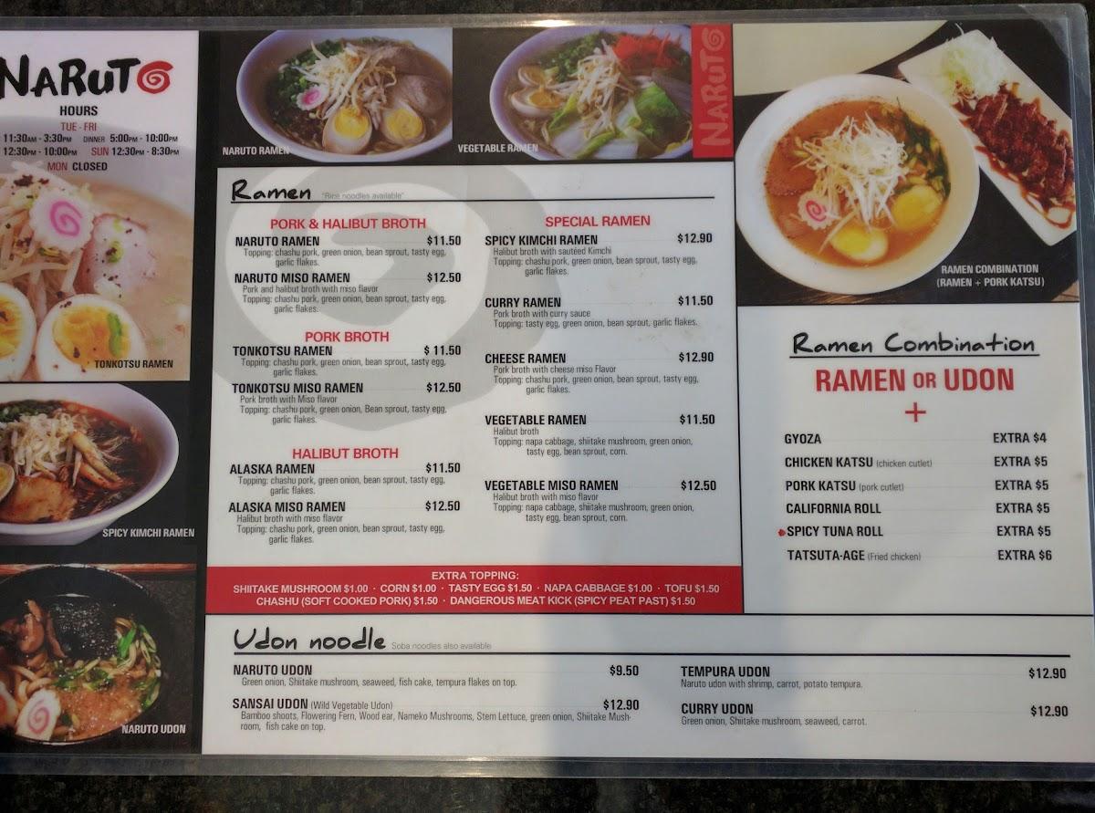 Ordenar NARUTO RAMEN - Killeen, Menú Entrega [Menú y precios