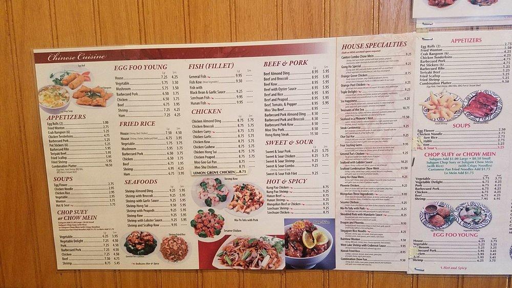 Menu at Gong Ho Restaurant, Downers Grove