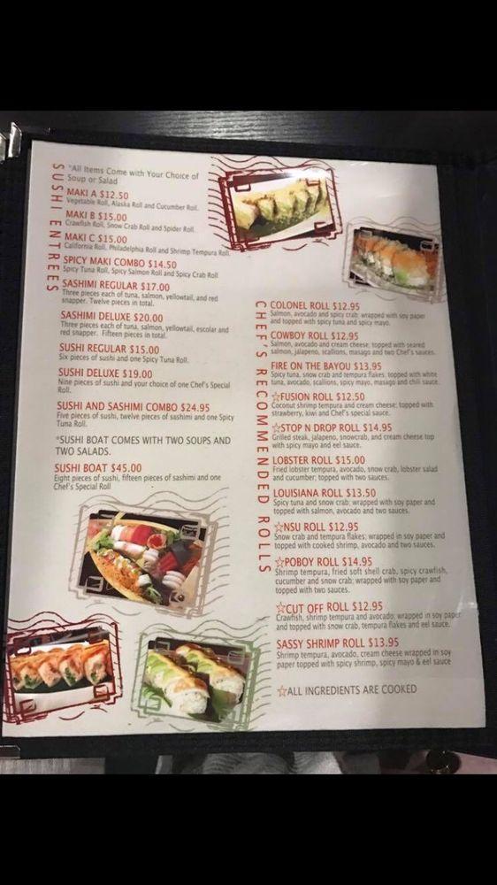 Menu at Geaux Fish restaurant, Cut Off, E Main St