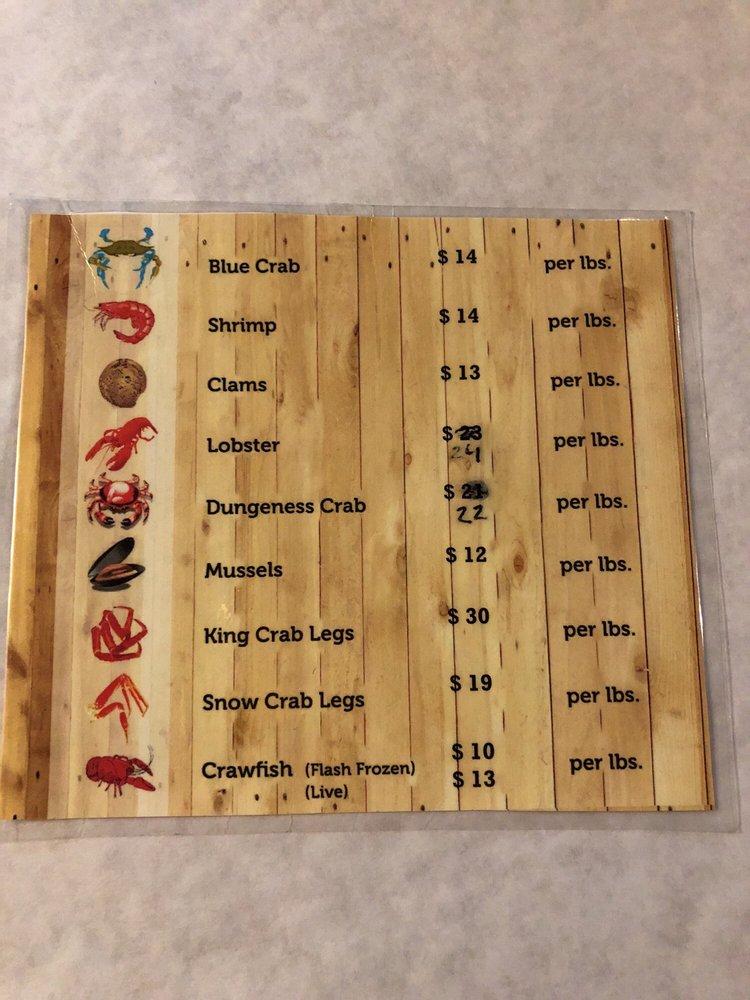 Carta de Angry Crab Shack & BBQ, Tucson