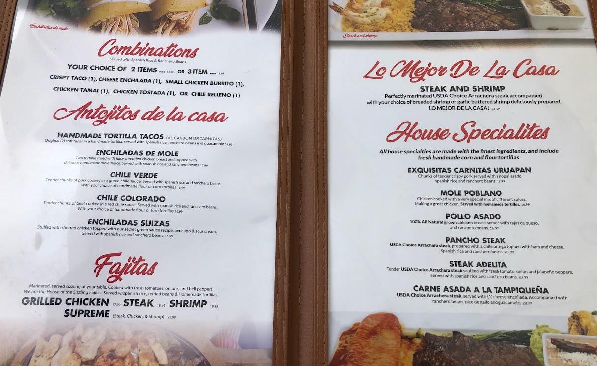 Menu at PV'S Fresh Grill and Tequila Victorville, CA pub & bar, Victorville