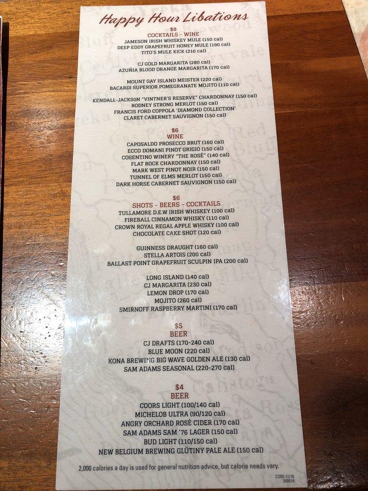 Menu At Claim Jumper Steakhouse Bar Clackamas Se Sunnyside Rd