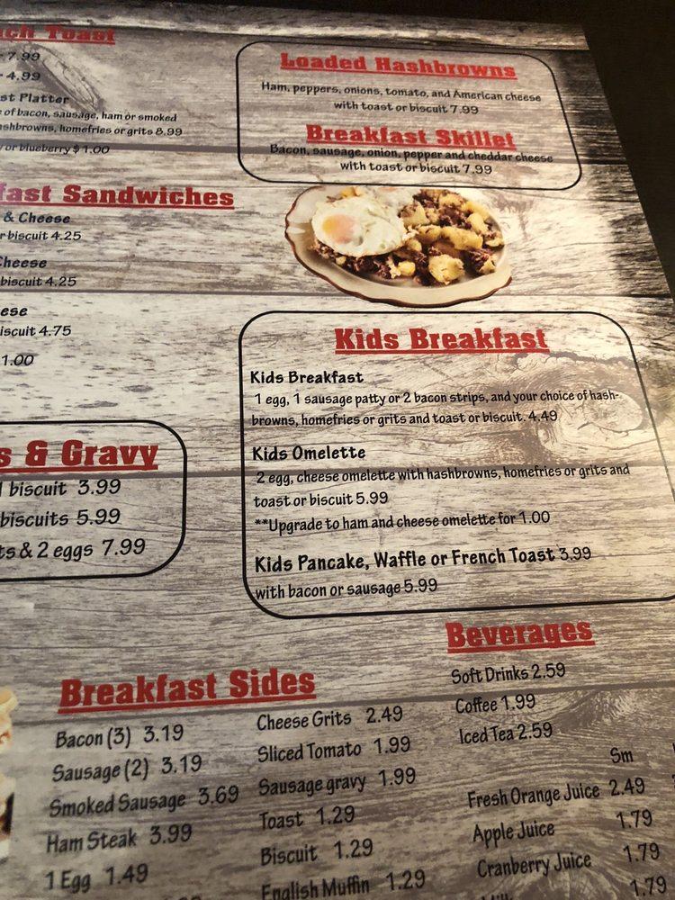 Menu at Farmhouse 1906 restaurant, Newberry