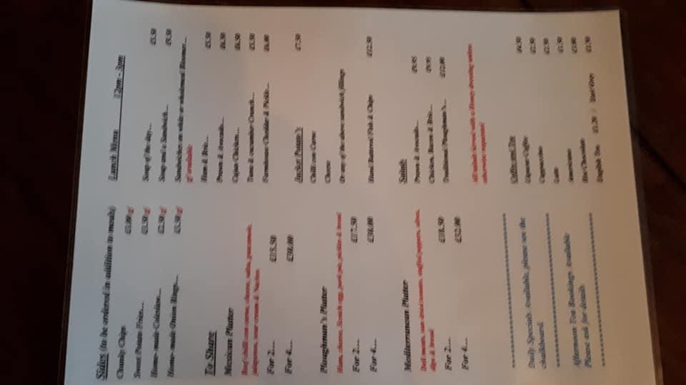 Menu at Cleaver's Wine & Dine restaurant, Whitehaven