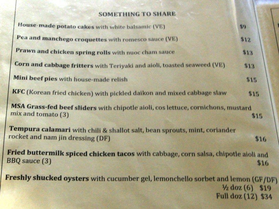 Menu at Spread Eagle Hotel pub & bar, Richmond