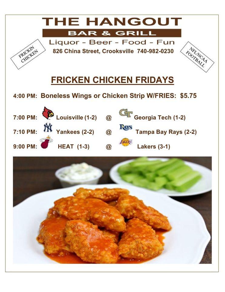 Menu at Hangout pub & bar, Crooksville