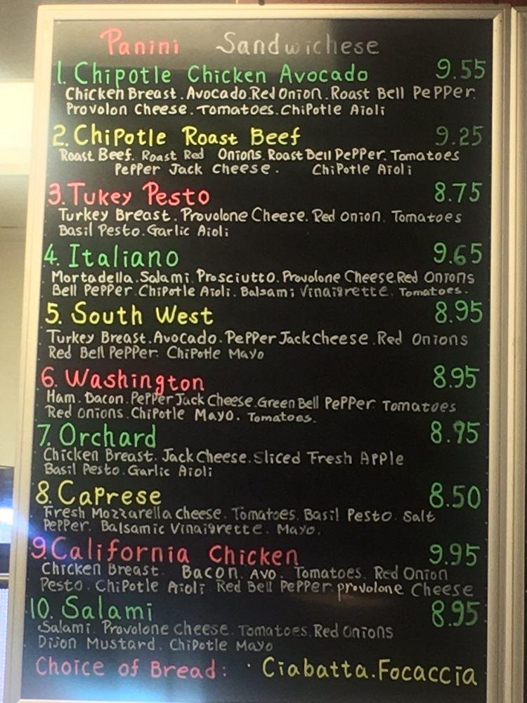 Menu at Big Cheese cafe, San Leandro, Edison Ave
