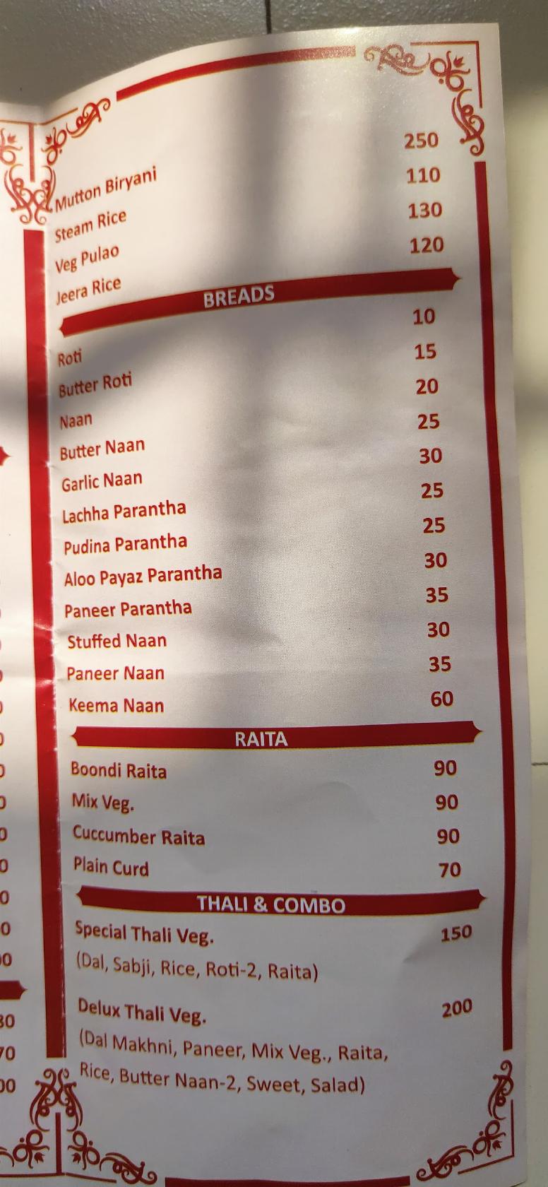 Menu at Platters Restaurant, New Delhi