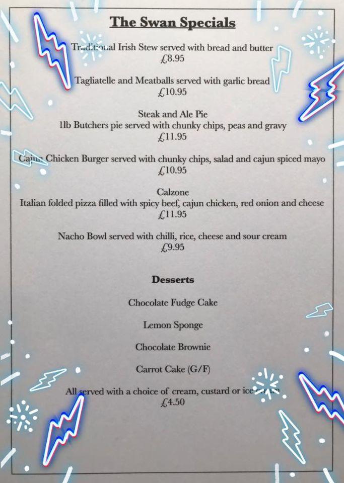 menu-at-the-swan-pub-bar-fradley-and-streethay-fradley-junction