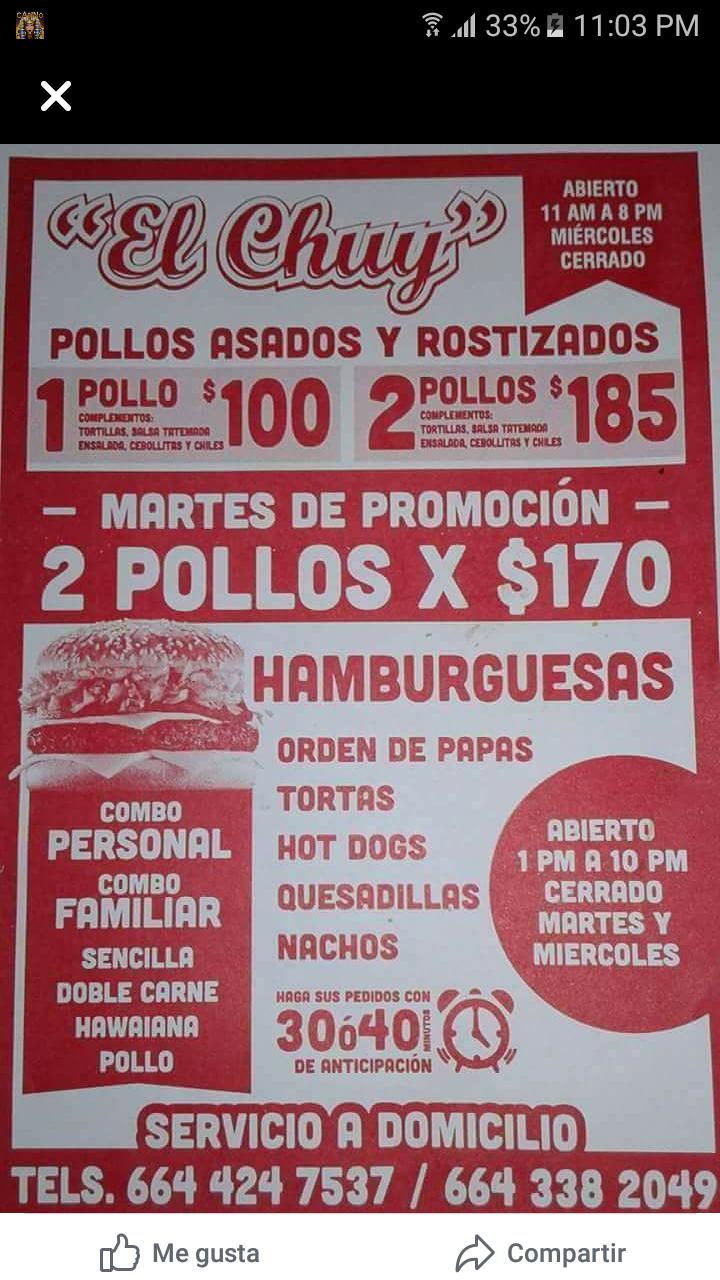 El Chuy Pollos Y Hamburgesas restaurant, Tijuana - Restaurant reviews