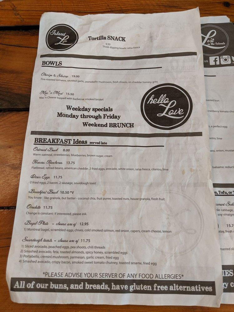 Menu at Laverne's Eatery cafe, Gananoque, 21 King St E