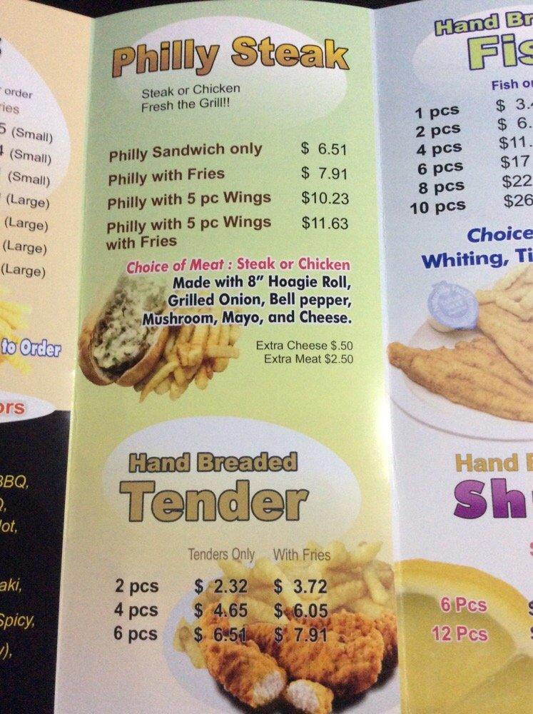 Menu at A Town Wings restaurant, Tallahassee, 360 W Tharpe St