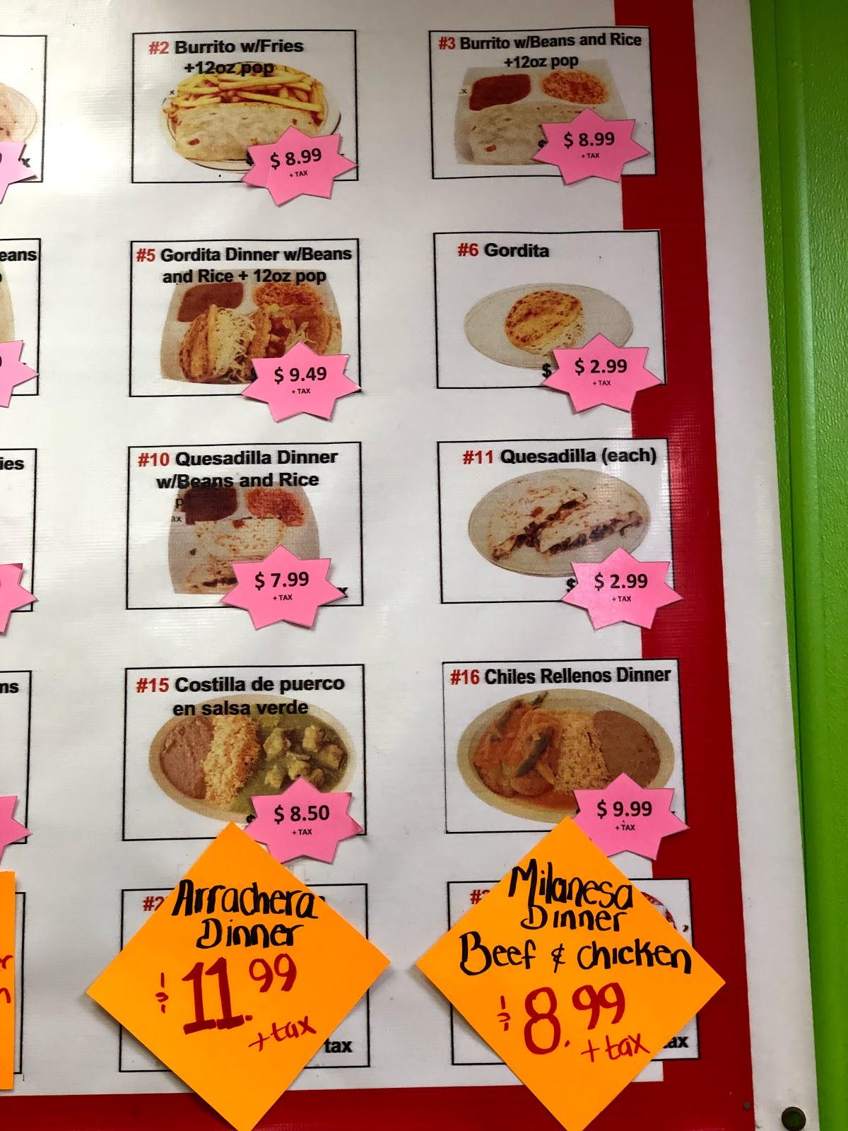 Menu at Fuerte Restaurant, Hammond