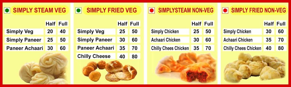 THE BOSS OF MOMOS menu