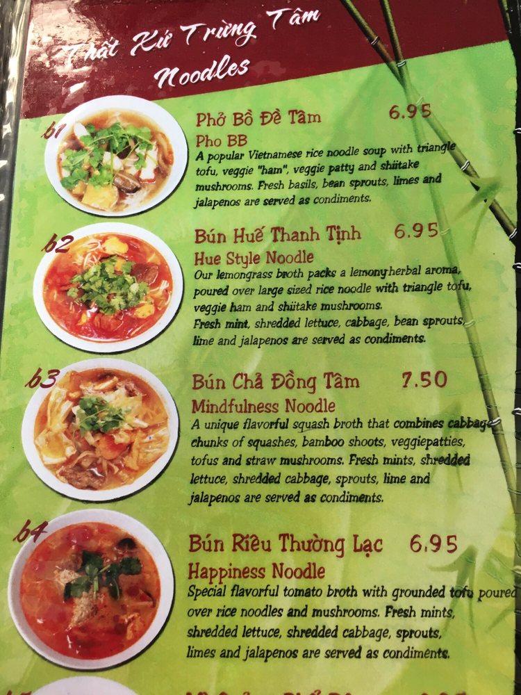 Menu at Bodhi Bowl restaurant, Sacramento