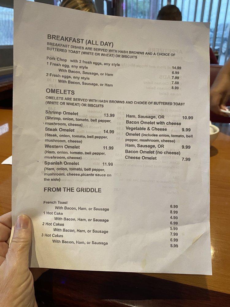 Menu at Kozy Kitchen restaurant, San Angelo