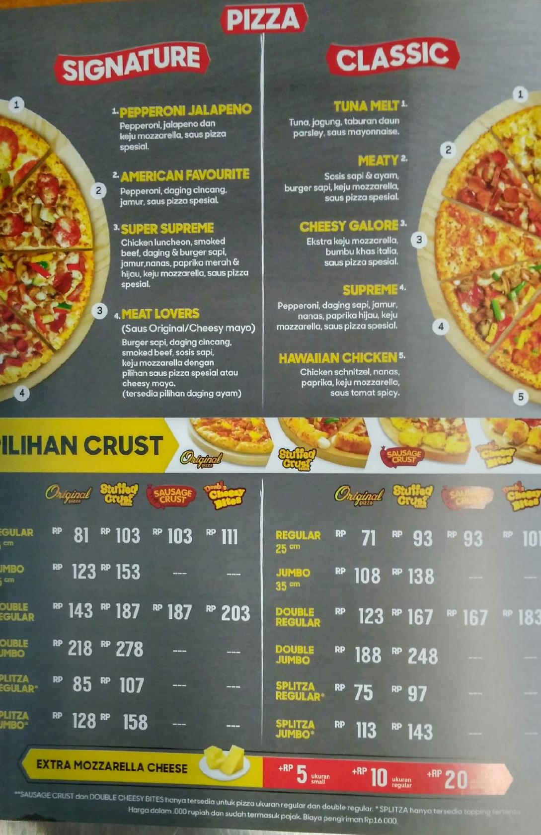 Menu at Pizza Hut Delivery - PHD Indonesia pizzeria, Malang, Jl. S ...