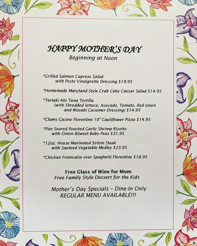 Menu at Paul's Italian American Restaurant, Southampton