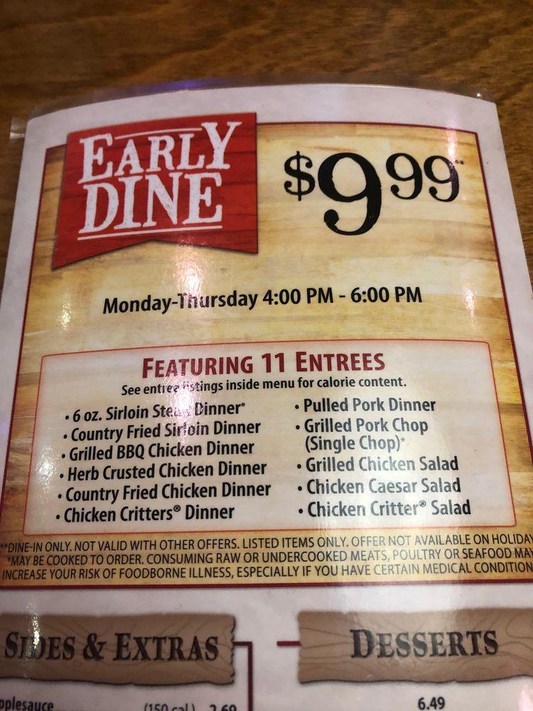 Menu at Texas Roadhouse BBQ, Lee's Summit