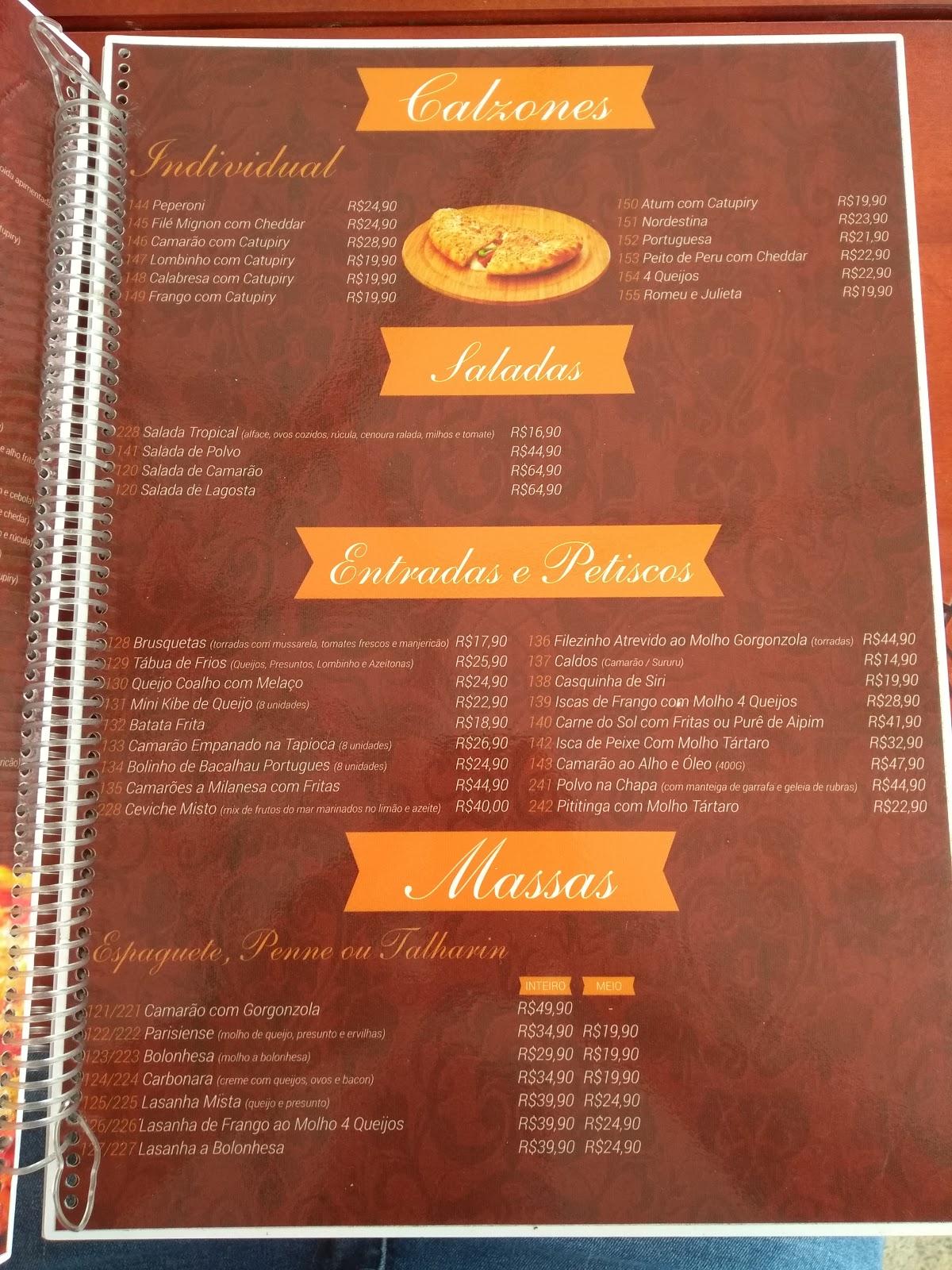 Menu At Restaurante Le Filet, Salvador, Av. Beira Mar